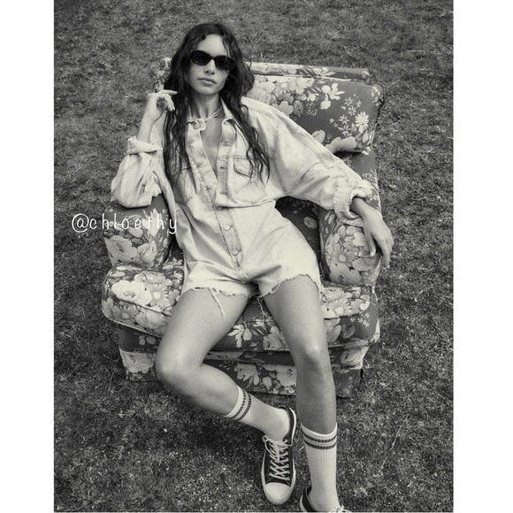 Zara TRF DENIM SHORT JUMPSUIT 4365/080 - Picture 4 of 15